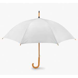 Umbrelă automată albă cu mâner din lemn, Automata Esernyő - Umbrele