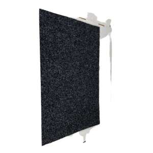 Lábtörlő 80 x 50 cm latex Fekete 46617408 - Dekoráció