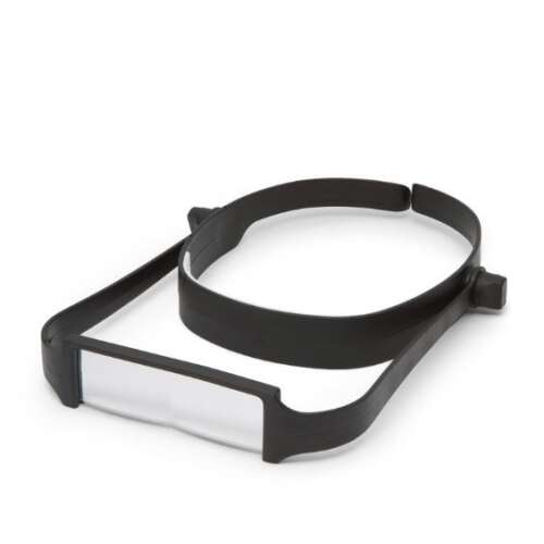 Fejpántos nagyító, 2,5x nagyítás, kéz nélküli, állítható fejpánt, könnyű, ütésálló keret