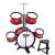 Timeless Tools Big Band red toy drum set with stool