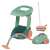 Pepita Cleaning Set with Sound Effects, a toy cleaning set with a cart, broom, dustpan, and vacuum cleaner, perfect for pretend play