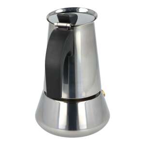 Cafeneaua cu piston Ghidini 1386 Steelexpress din oțel inoxidabil, pentru 2 persoane - Aparat de cafea cu gura de scurgere