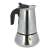 Ghidini 1386 Steelexpress 2-person stainless steel stovetop espresso maker, angled view