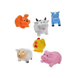 Farm animal bath toys set, includes cow, pig, chicken, sheep, horse, and dog - Bath Toy