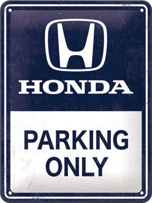 HONDA Parking Only - Fémtábla