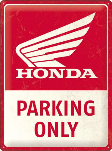 HONDA Parking Only - Fémtábla