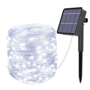 Kaltweiße Solar-Gartenlichterkette, 10 m 46624658