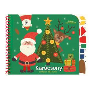 Karácsonyi Matricás Füzet - 16 Kép, 5 Oldal Matricával