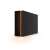 Seagate FireCuda Gaming Hub 8TB external hard drive, black with orange light, side view