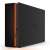 Seagate FireCuda Gaming Hub 8TB external hard drive, black with orange light, side view