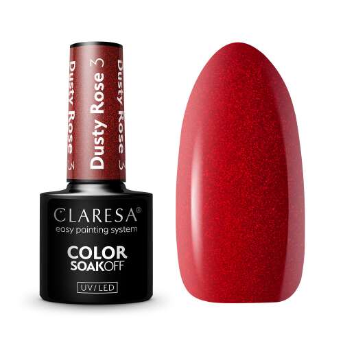 Claresa Dusty Rose 03 gél lakk üveg, 5g - Claresa
