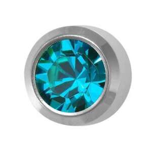 Körfoglalat - natúr szín - türkiz - 4mm (212)