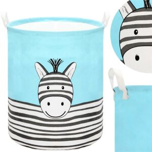 Springos zebra játéktároló kosár részlet nézettel - Sersimo