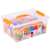 1000 piece creative straw building set with storage box, colorful straws and connectors