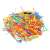 Colorful plastic straws and connectors for building, 1000 piece creative building set
