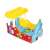 Bestway Fisher-Price inflatable train ball pit with 25 balls, side view