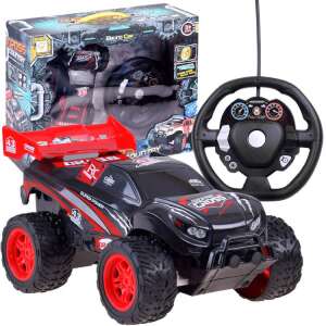 Black and red remote control Cross Country car with steering wheel controller, for kids - Nonbrand Remote control vehicle