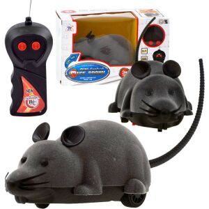 Remote control gray mouse toy with controller and packaging - Nonbrand Interactive Kids' Toy