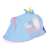 Bestway Unicorn Play Tent, blue and pink, side view