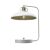 Izolowana lampa stołowa Felix biało-złota