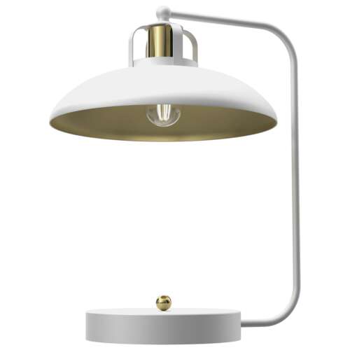 Biała i złota lampa stołowa Felix Design