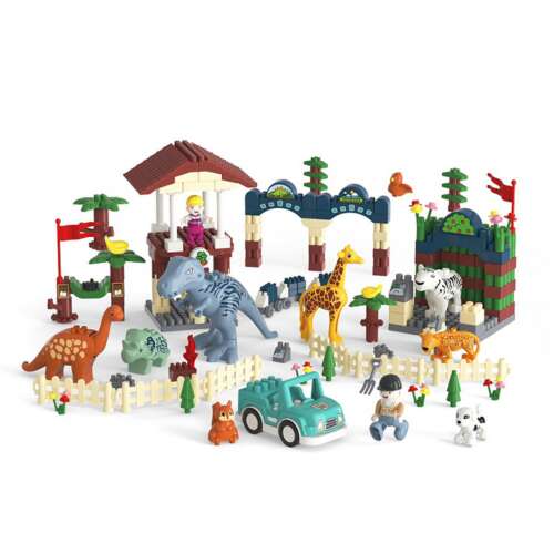 LittleONE by Pepita Set de construcție din plastic - Zoo 350pcs 46636261
