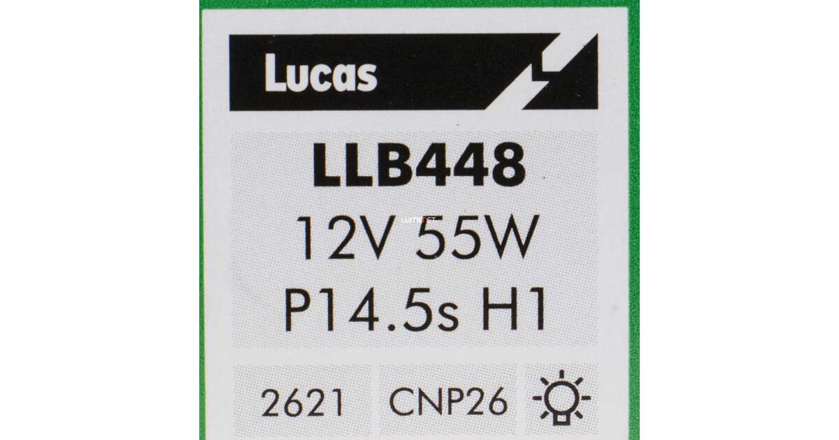 Lucas Standard H1 Glühbirne 12V 55W, Karton mit 1 Stück 