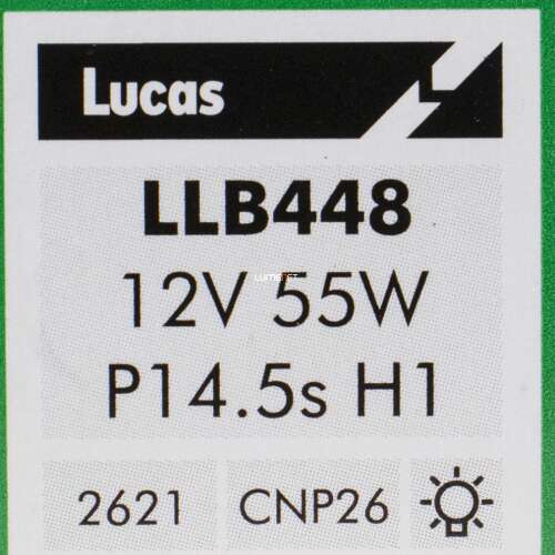 Lucas Standard H1 Glühbirne 12V 55W, Karton mit 1 Stück