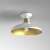 White ceiling light with gold accents, Felix