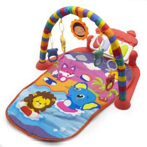 Játszószőnyeg és lábzongora babáknak, játékhíddal, 85 cm 46638918 Bébitornázó és játszószőnyeg