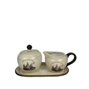 Cukor és tejtartó aljjal kerámia (KKS) 46642130 - Ételtároló