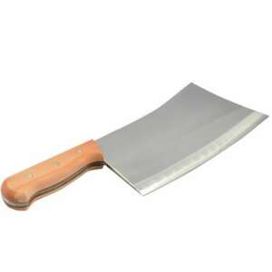 Cleaver greu cu mâner din lemn, 36 cm lungime, lamă din oțel inoxidabil - Cutite macelarire