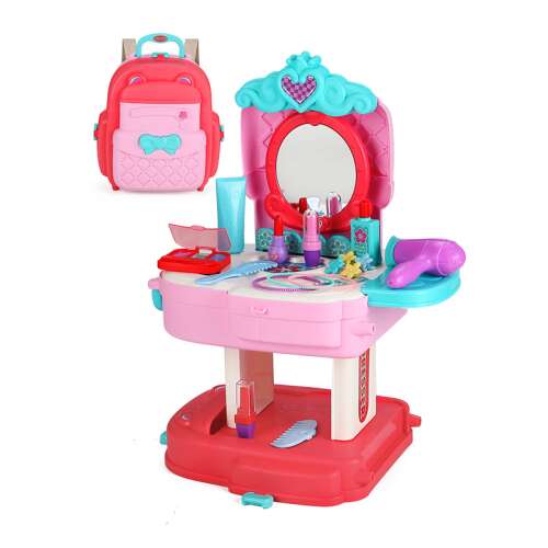 Hračkársky toaletný stolík LittleONE by Pepita v plastovom kufríku s príslušenstvom