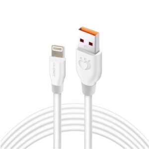 Olesit K196 300cm fehér Lightning USB kábel gyors töltéshez és adatátvitelhez - Töltő, töltőkábel és egyéb kábel