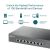 TP-Link TL-SX1008 10G Switch for NAS, Server, Workstation, Gaming, 8K Video, WiFi 6 AP