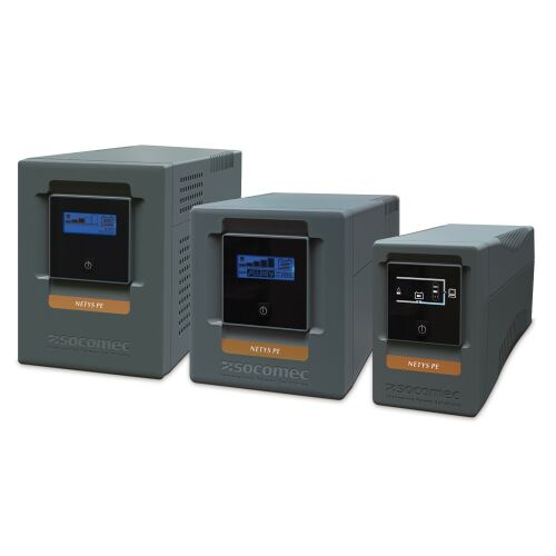 Modele UPS Socomec NETYS PE w różnych rozmiarach