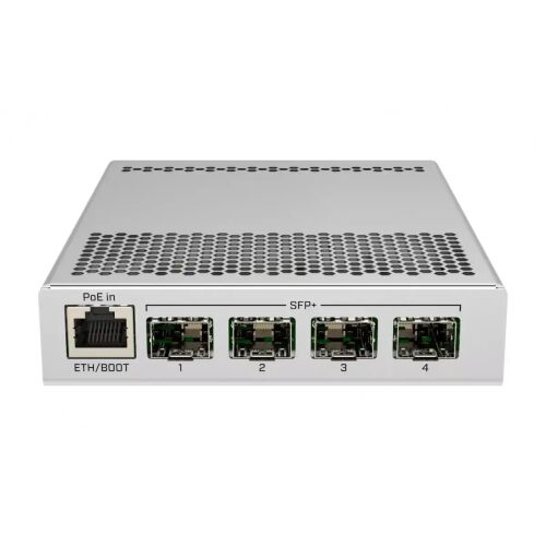 Switch Gigabit Ethernet Mikrotik CRS305-1G-4S+IN cu 4 porturi SFP+ și PoE-in