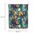 Textile laundry basket, colourful, leaf pattern, 80L toy bin 119994136