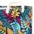Textile laundry basket, colourful, leaf pattern, 80L toy bin 119994136