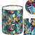 Textile laundry basket, colourful, leaf pattern, 80L toy bin 119994136