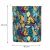 Textile laundry basket, colourful, leaf pattern, 80L toy bin 119994136