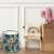 Textile laundry basket, colourful, leaf pattern, 80L toy bin 119994136