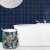 Textile laundry basket, colourful, leaf pattern, 80L toy bin 119994136