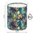 Textile laundry basket, colourful, leaf pattern, 80L toy bin 119994136