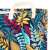 Textile laundry basket, colourful, leaf pattern, 80L toy bin 119994136