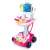 Pink medical cart toy with EKG machine, light and sound effects, and 17 accessories