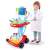 LittleONE by Pepita jucărie Cărucior medical cu aparat ECG, accesorii cu lumină, sunet 17pcs #red 78200202}