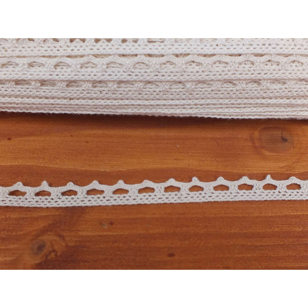 Pamut csipke - ekrü 0,9cm*20méter