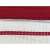 Rotes Baumwollspitzenband, 1 cm breit, 2 Meter lang