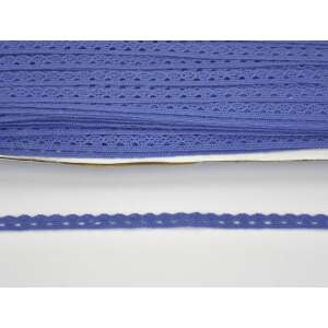Kék pamut csipke szegély, 1cm széles, 2 méter hosszú - Csipke